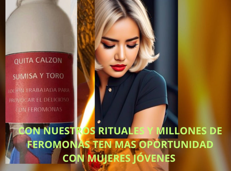 LOCION DE AMOR QUITA CALZON RITUALIZADA CURADA PSE Y AMARRAR 260 ML NUM 1 INCLUYE JABON