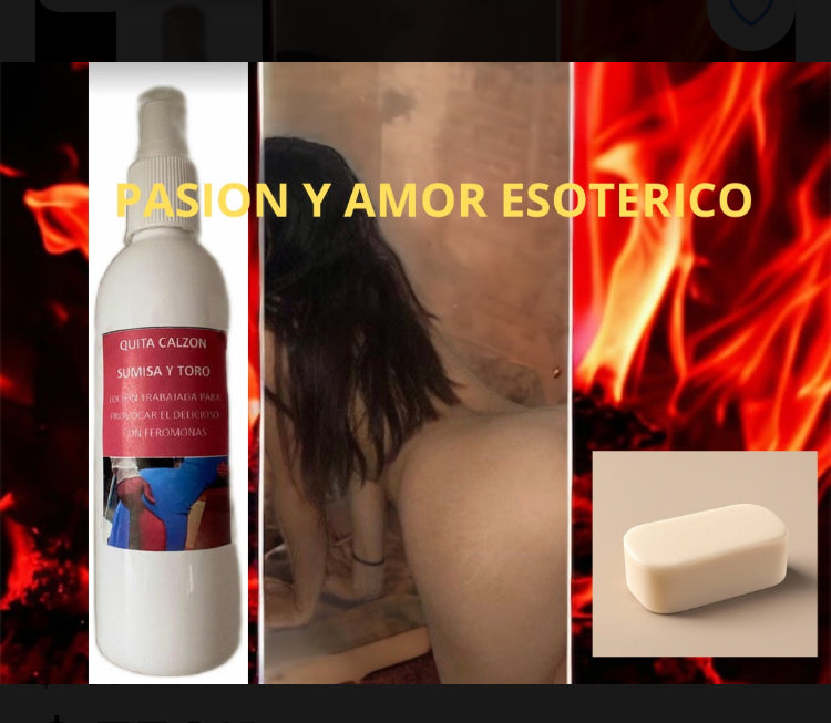 LOCION DE AMOR QUITA CALZON RITUALIZADA CURADA PSE Y AMARRAR 260 ML NUM 1 INCLUYE JABON