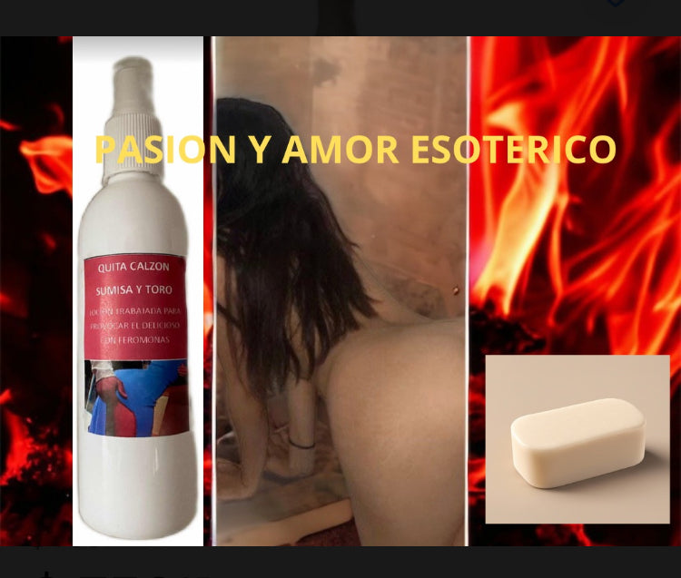 LOCION DE AMOR QUITA CALZON RITUALIZADA CURADA PSE Y AMARRAR 260 ML NUM 1 INCLUYE JABON