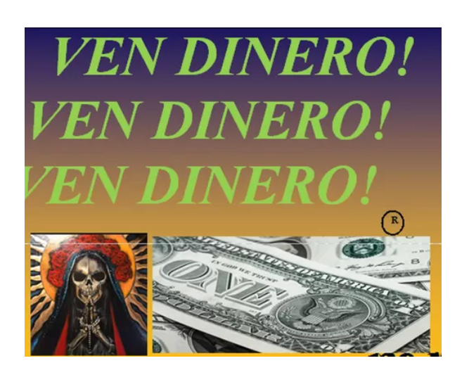 LOCION ESOTERICA VEN DINERO!!! SANTISIMA MUERTE CURADA ALTAR